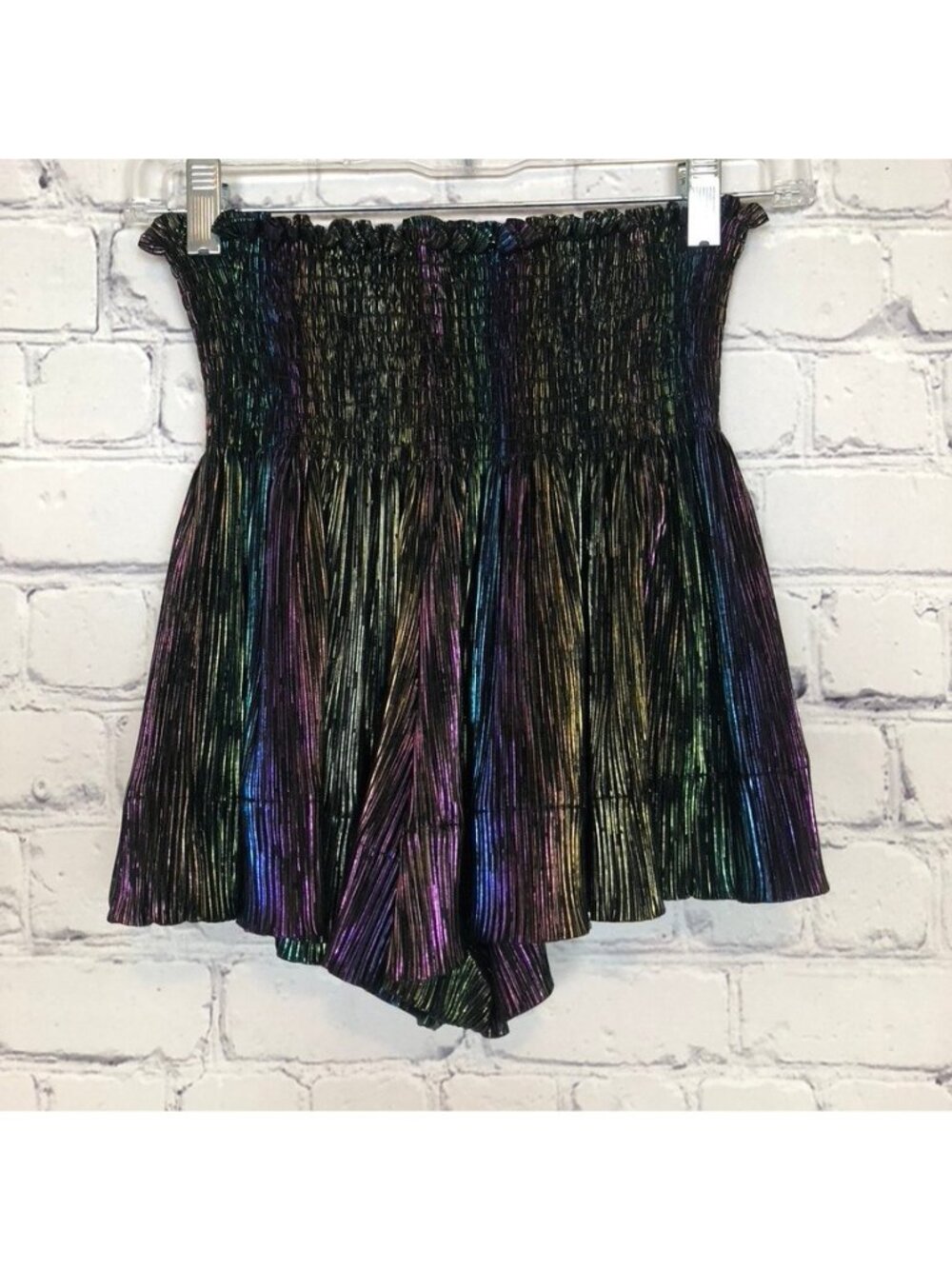 Queen Of Sparkles Swing Shorts XS Black Rainbow
